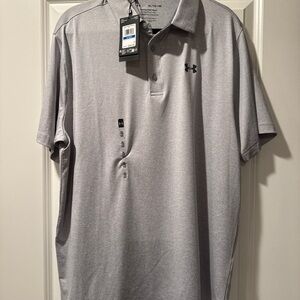 Under Armour Men's Silver Polo Shirt